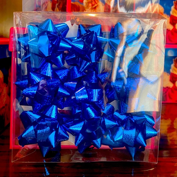 🎅LINDY BOWMAN🎅 7 SANTA CHRISTMAS HOLIDAY GIFT BOXES & 9-CT MINI BOWS NWT🎁 - Picture 3 of 9